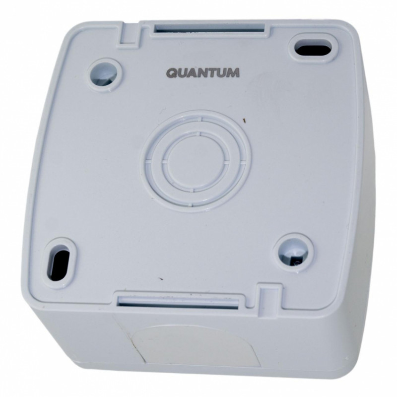 Вимикач накладний Quantum двоклавішний бризкозахищений білий, 1шт/уп-QM-BMHB-00020