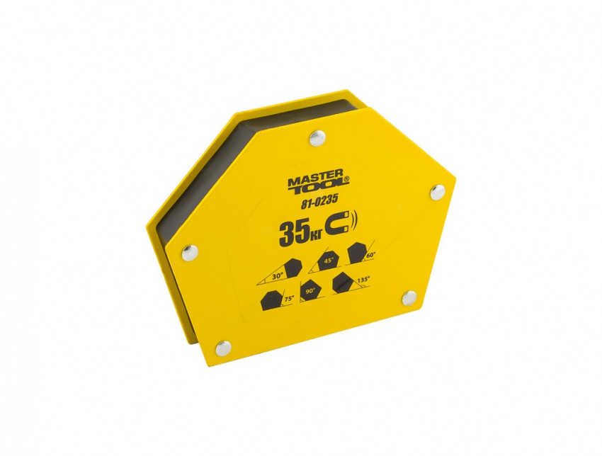 Магніт для зварювання MASTERTOOL 35 кг 30/45/60/75/90/135° 145х110 мм 81-0235-81-0235