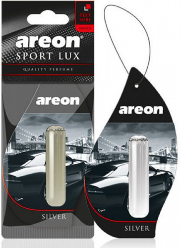 Ароматизатор AREON Sport Lux Сільвер 5мл (підвіска з рідиною)-077236