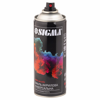 Емаль аерозольна акрилова 400мл RAL 8019 сіро-коричневий глянець SIGMA (2736731)