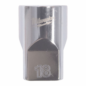 Головка торцева хромована ½” MILWAUKEE, (зірочка 12 гранн.), 18мм-[articul]