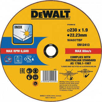 Коло відрізне 230 мм 1.9 мм DeWALT DT43909-[articul]