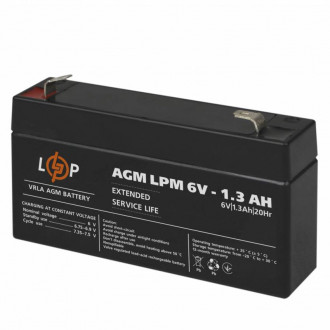 Акумулятор AGM LPM 6V - 1.3 Ah-[articul]