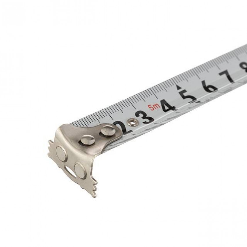 Рулетка з металевим полотном 5 м * 19 мм, 3 стопори полотна INTERTOOL MT-0105-MT-0105