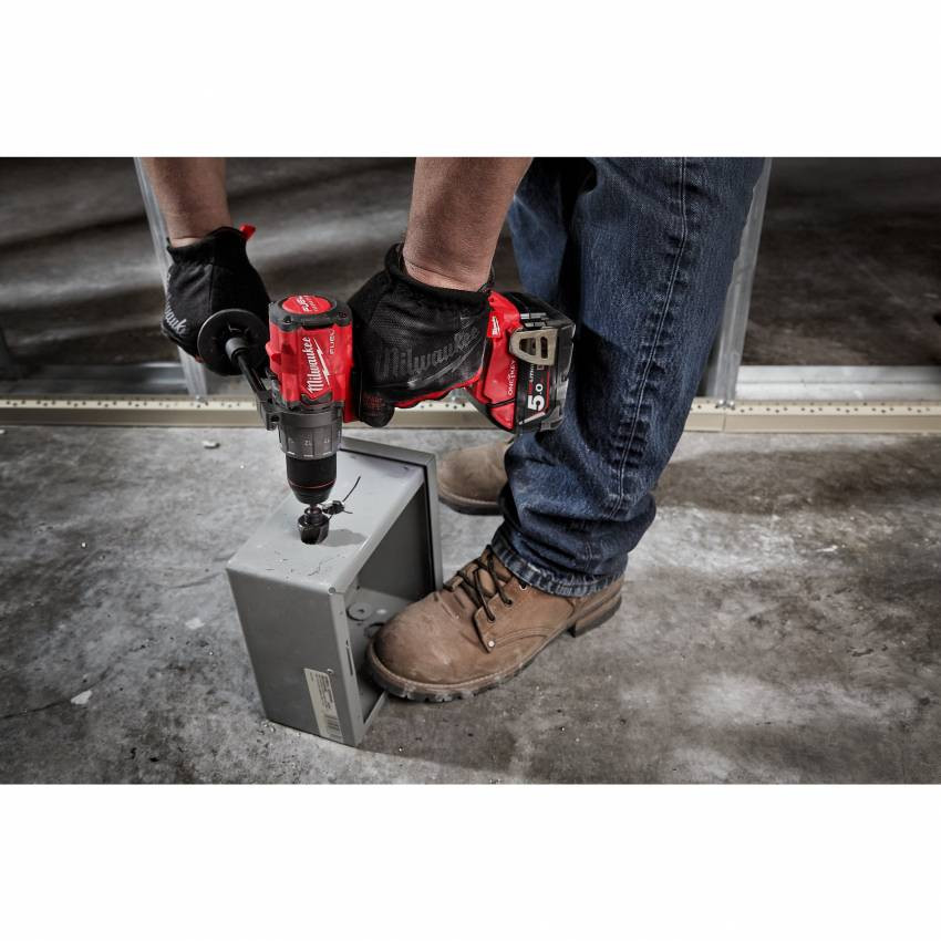 Дриль-шуруповерт акумуляторний MILWAUKEE, M18 ONEDD2-502X, 135Нм (заряд.пр., 2акум. Х5Ач, HDкейс)-4933464525