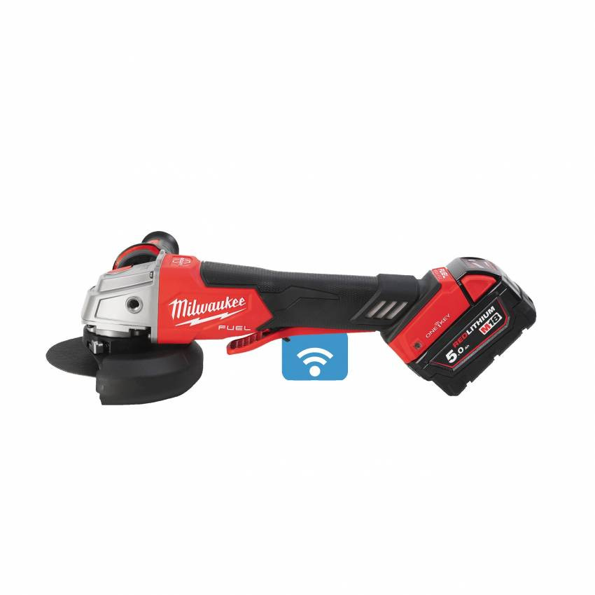 Шліфмашина кутова акумуляторна MILWAUKEE, M18 ONEFSAG125XPDB-0X, Ø125мм (HDкейс)-4933478434