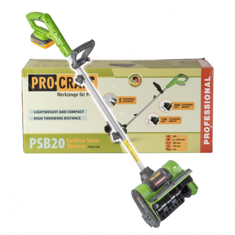 Снігоприбиральна машина акумуляторна PROCRAFT PSB-20 (без АКБ)-030251