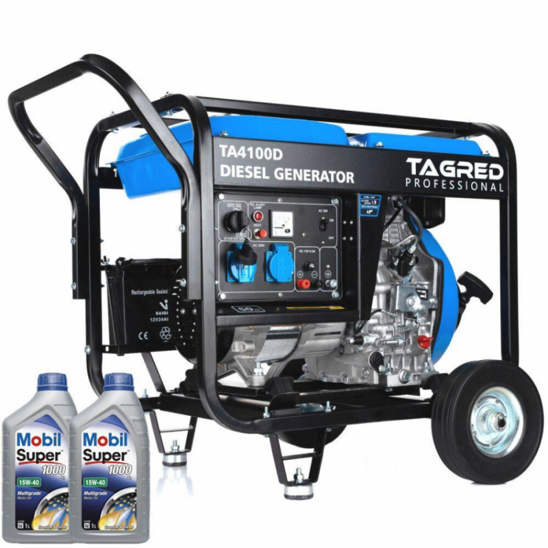 Дизельний генератор TAGRED TA4100D + газова плитка Orcamp CK-505, та лійка в дарунок-KTA4100D