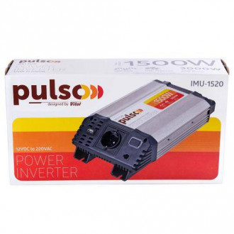 Перетворювач напруги PULSO/IMU-1520/12V-220V/1500W/USB-5VDC2.0A/мод.хвиля/клеми