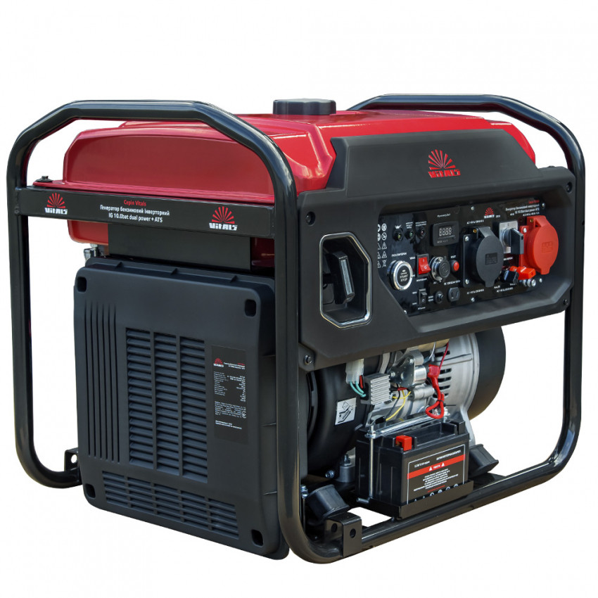 Генератор бензиновий інверторний Vitals IG 10.0bat dual power + ATS-219453