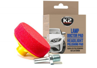 Губка для полировки фар K2 Lamp Doctor Pad 80мм-[articul]