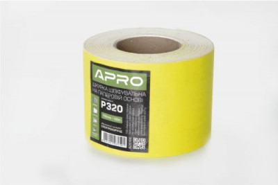 Папір шліфувальний APRO P320 115мм*50м рулон (паперова основа)-[articul]