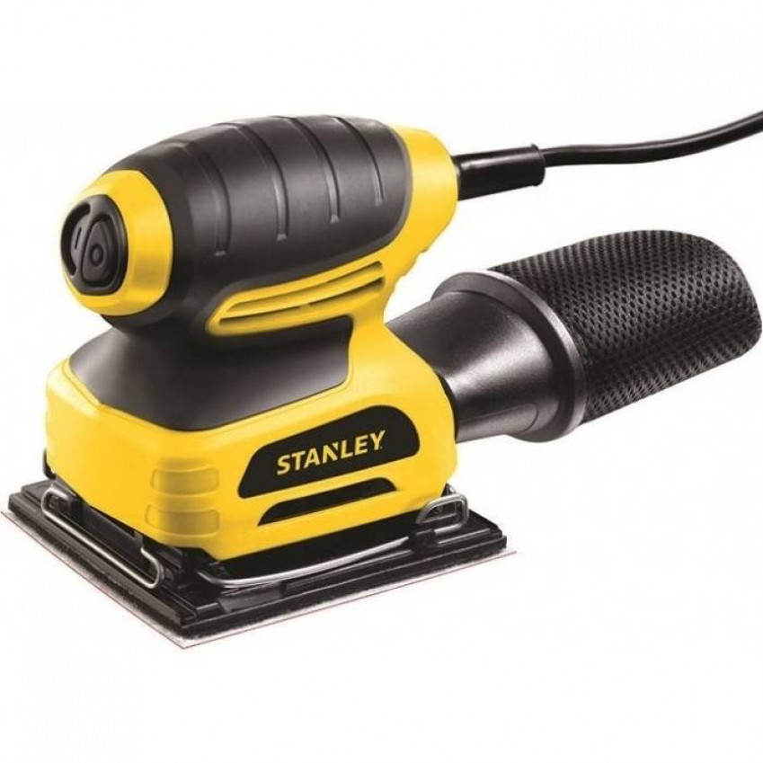 Шліфмашина вібраційна мережева "Stanley". W = 220 Вт. підошва 114х109мм, шліф.аркуш 114х114мм-STSS025-RU