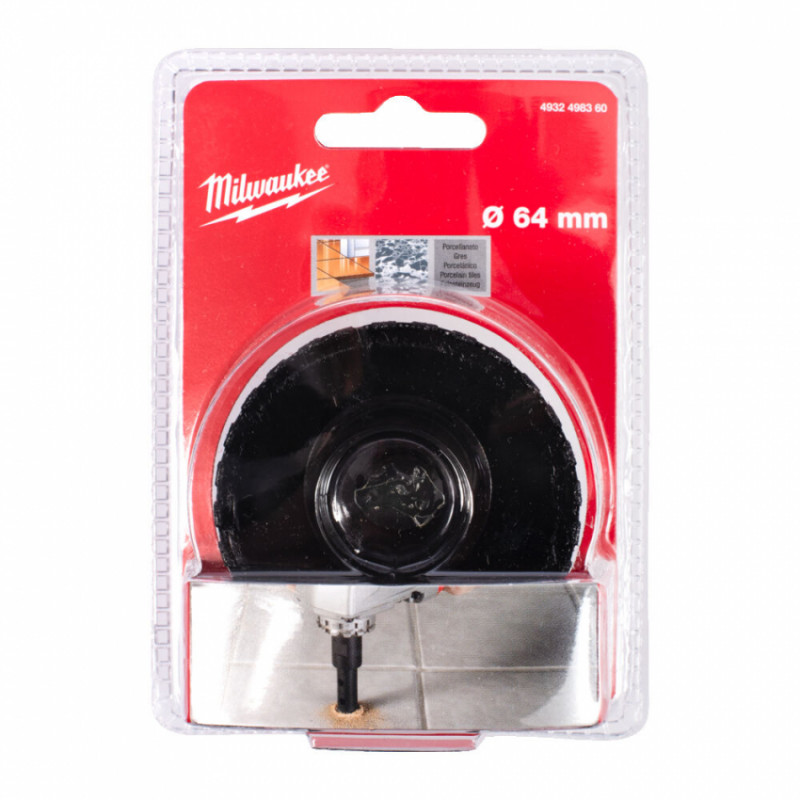 Коронка алмазна Diamond Max MILWAUKEE M14, діаметр 64мм (сухе свердління)-4932498360