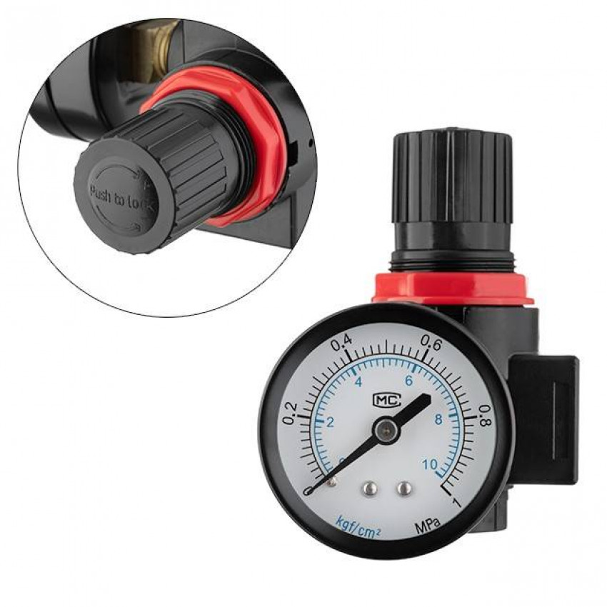 Регулятор тиску 1/2", 0,5-8 бар INTERTOOL PT-1426-PT-1426