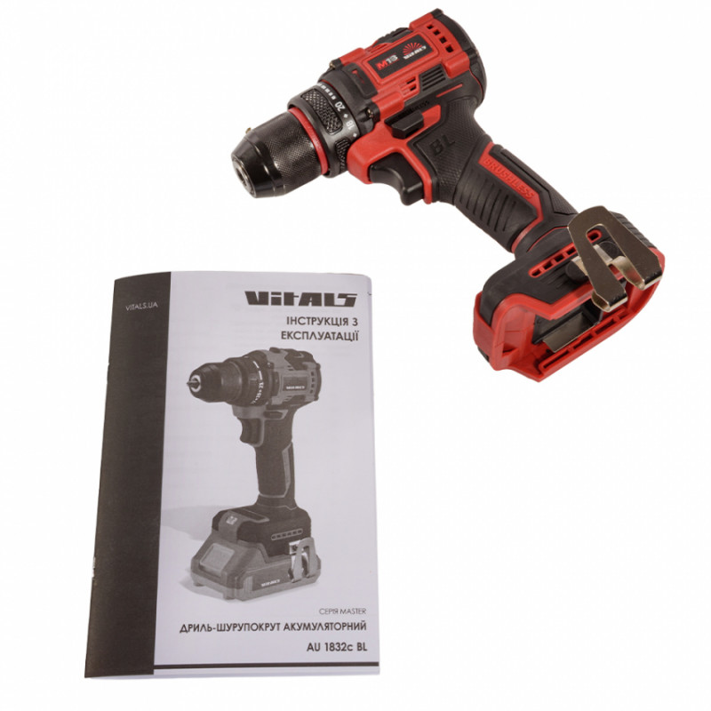 Дриль-шуруповерт акумуляторний Vitals Master AU 1832c BL-235329