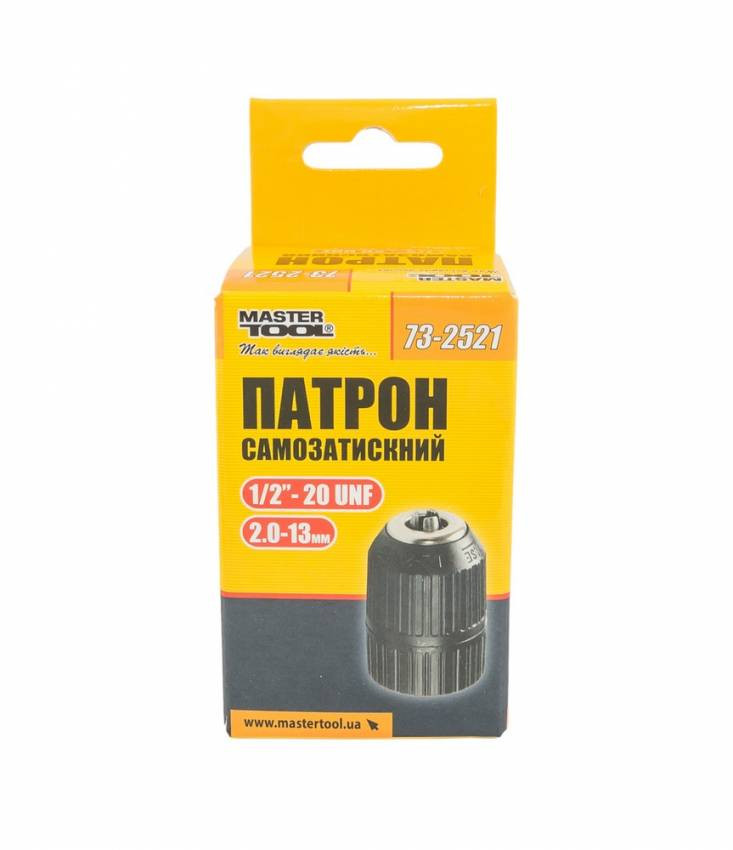 Патрон самозатискний для дрилі MASTERTOOL 1/2"-20 2.0-13 мм 73-2521-73-2521