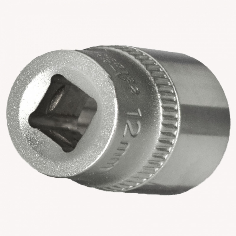 Насадка шестигранна коротка 1/4" 12мм CrV ULTRA (6060122)-6060122