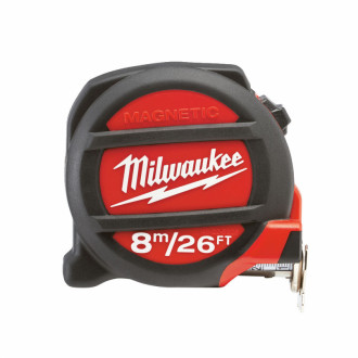 Рулетка магнітна MILWAUKEE, 8м/26фт, (27мм)-[articul]