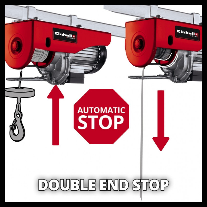 Тельфер електричний Einhell TC-EH 500 (2255140)  - ПОШКОДЖЕНЕ ПАКУВАННЯ!-
