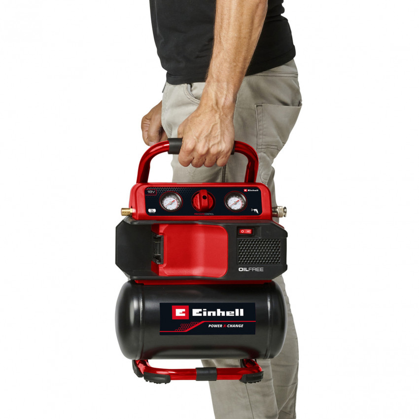 Компресор акумуляторний Einhell TE-AC 18/75 Li OF - Solo (4020410)-