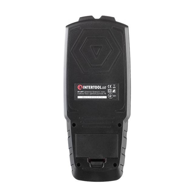 Детектор проводки, макс. глибина 100 мм, кольоровий дисплей INTERTOOL MT-3091-MT-3091