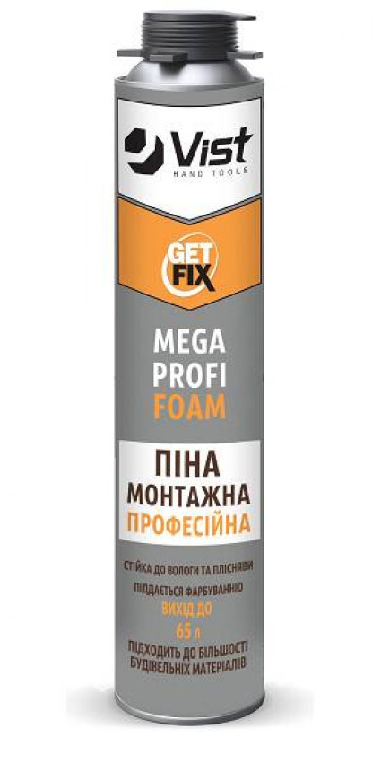 Монтажна піна Profi Mega, 850 мл, 65л-12-474