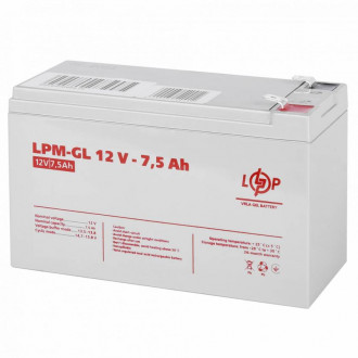 Акумулятор гелевий LPM-GL 12V - 7.5 Ah-[articul]