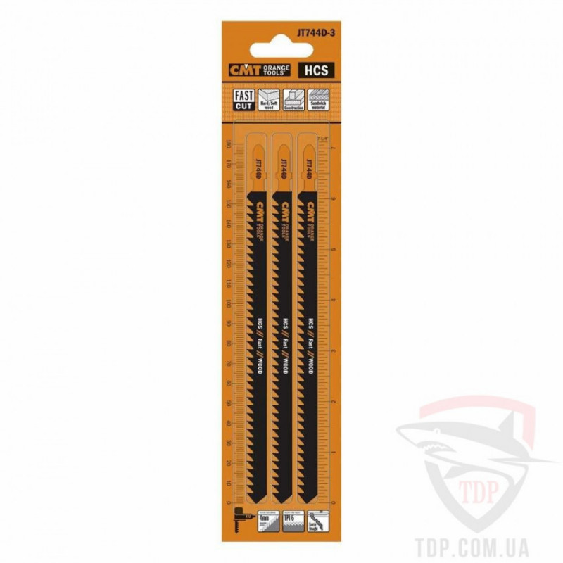 JT744D-3 Пильне полотно  I=155 L=180 3 шт. відстань між зубами 4-JT744D-3