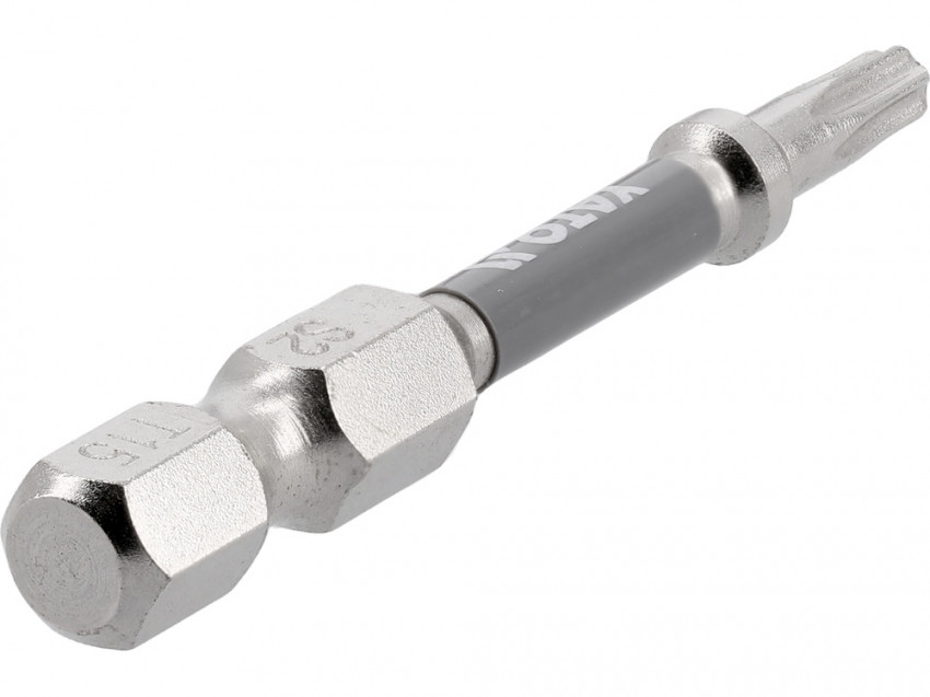 Насадка викруткова YATO; "TORX" T15 х 50 мм. шпиндель 6-гран- 1/4", покрита нікелем, 2 шт.[10]-YT-78032