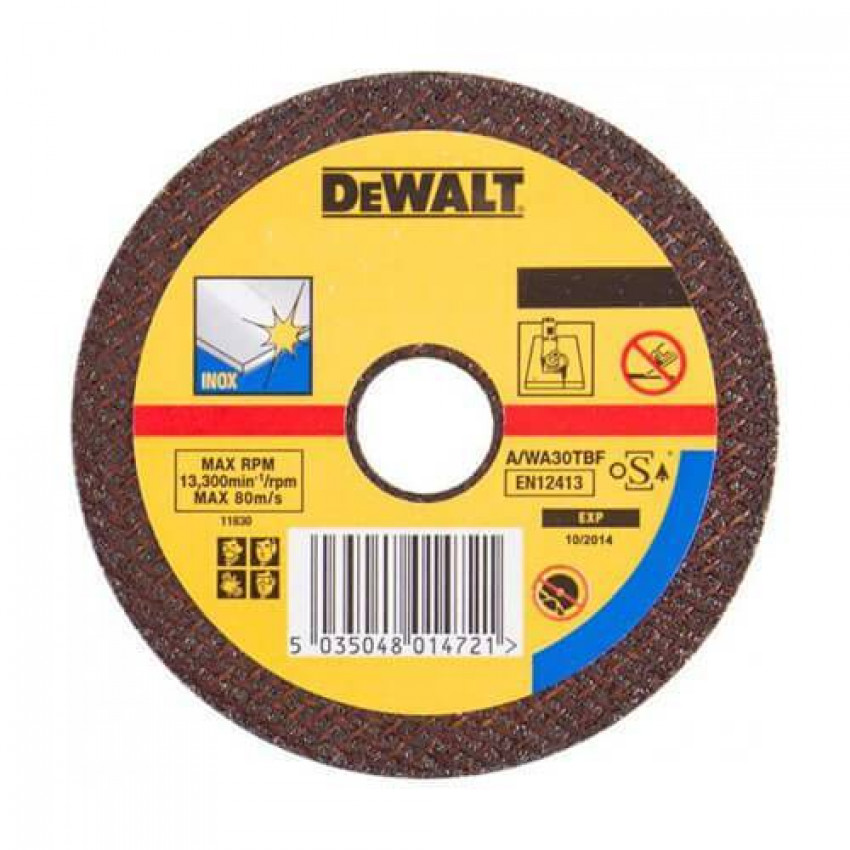 Коло відрізне по металу INOX 125х22.23х1.0мм DeWALT DT3445-QZ-DT3445-QZ