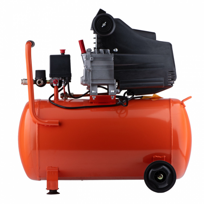 Компресор одноциліндровий 1.5кВт 198л/хв 8бар 50л (2 крана) GRAD (7043565)-7043565