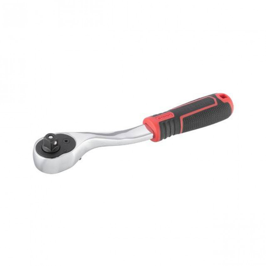 Рукоятка із храповим механізмом на 72 зуба 3/8" ., Cr-V STORM INTERTOOL ET-8002-ET-8002