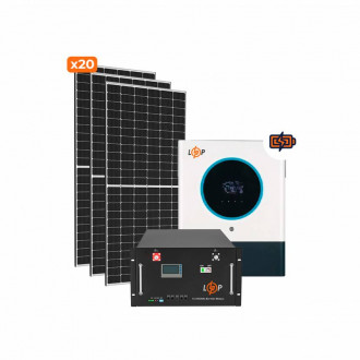 Сонячна електростанція (СЕС) Преміум + 8kW АКБ 11kWh LiFePO4 230 Ah-[articul]