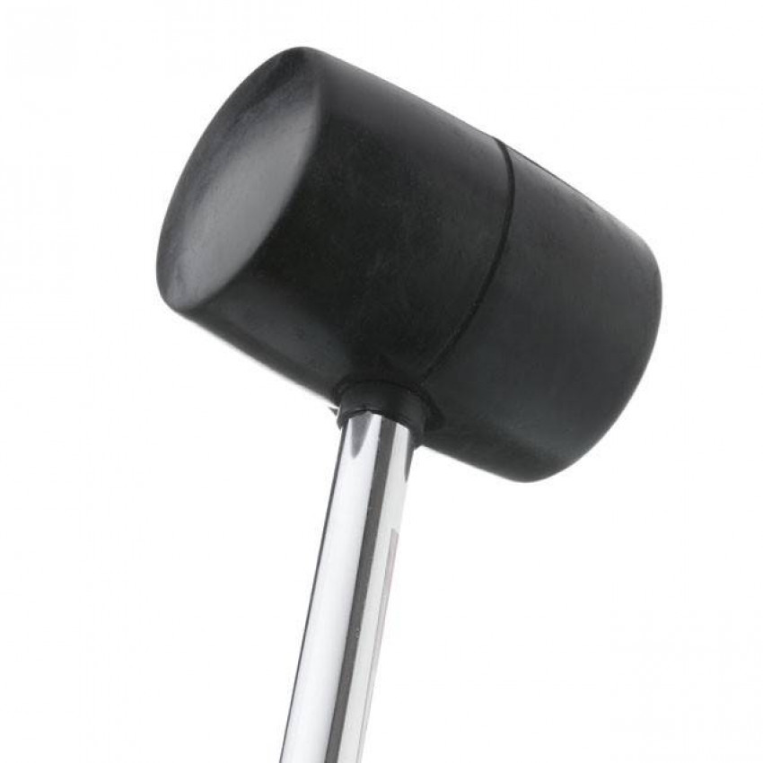 Киянка гумова 900 г, 80 мм, чорна гума, металева ручка INTERTOOL HT-0233-HT-0233