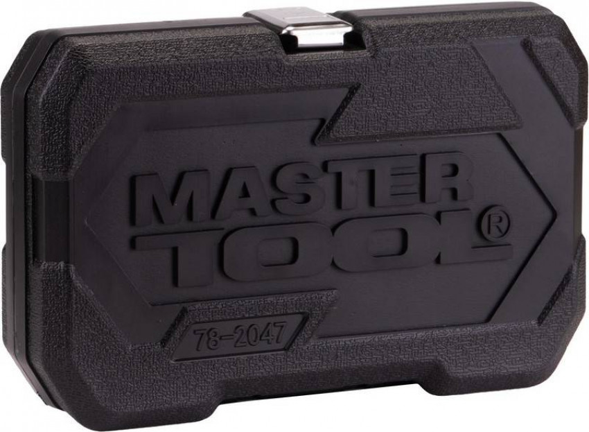 MasterTool Набір торцевих насадок PROFI CrV 1/4” 4-14 мм, тріскачка 72Т, 46 шт, кейс, Арт.: 78-2047-78-2047