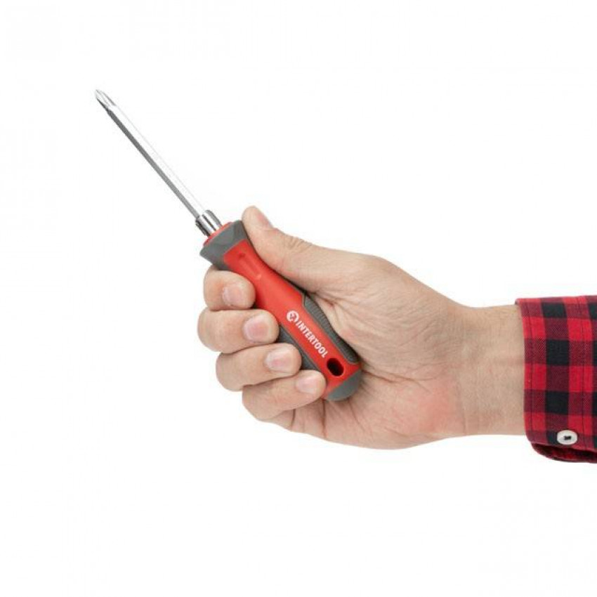 Викрутка двостороння 100 мм PH2, SL6mm INTERTOOL VT-3344-VT-3344