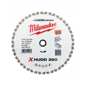 Алмазний диск SPEEDCROSS XHUDD 350 мм MILWAUKEE-[articul]