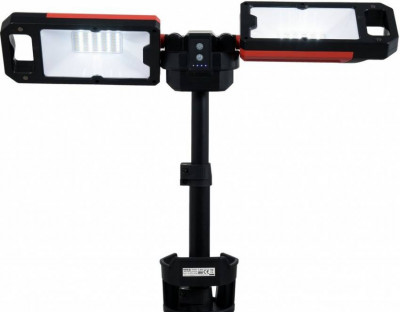 Прожектори 2 шт. 2828 SMD-діодні YATO: акумул. 4,7 В, 500-5000 Lm, на штативі h= 95-140 см