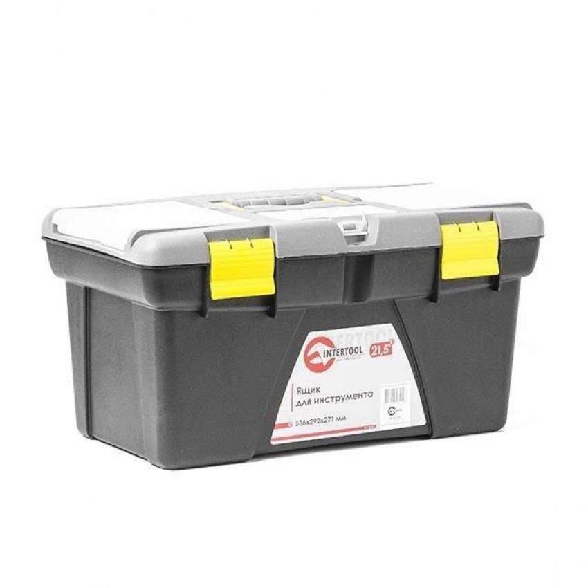 Ящик для інструментів 21.5" 536*292*271мм INTERTOOL BX-0321-BX-0321