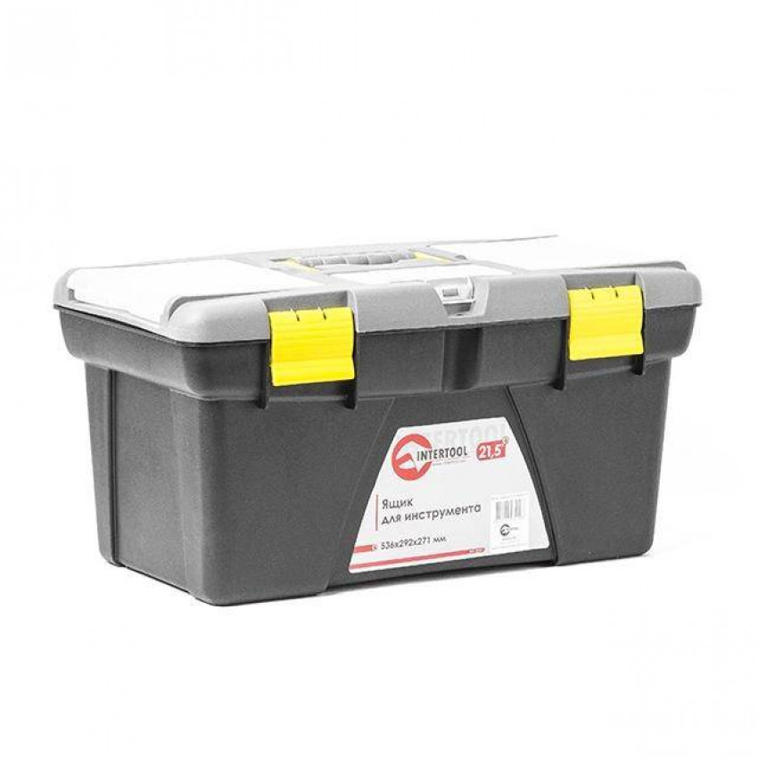 Ящик для інструментів 21.5" 536*292*271мм INTERTOOL BX-0321-BX-0321
