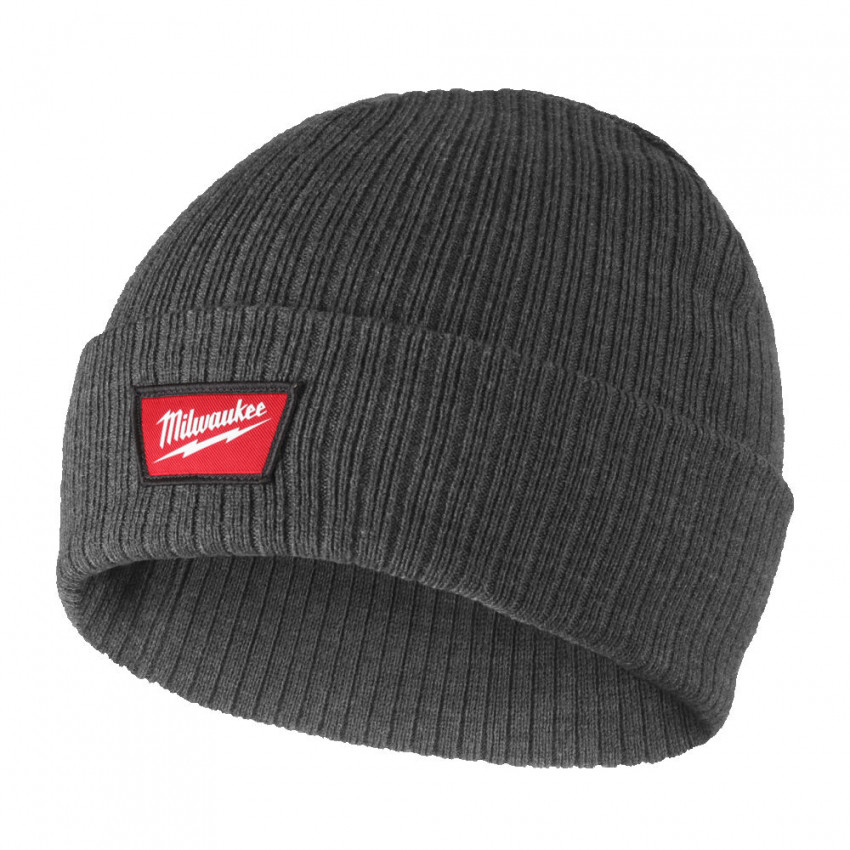 Шапка з манжетою BNC MILWAUKEE, темно-сіра (ONE-SIZE)-4932499383