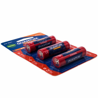 Лужна батарейка Quantum Strong LR6/AA 3шт/уп  blister