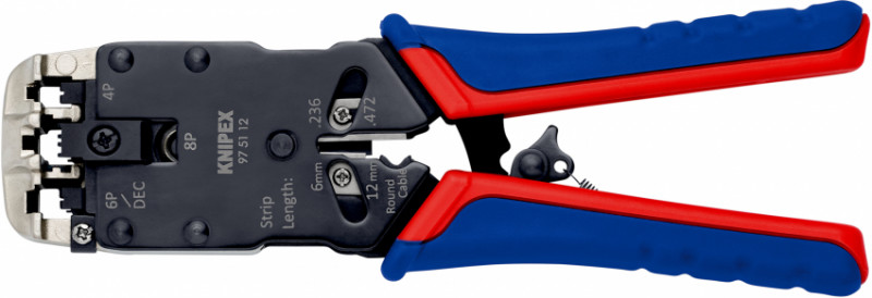Обжимка для наконечників типу Western KNIPEX 97 51 12 SB-97 51 12 SB