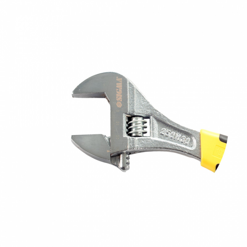 Ключ розвідний 250мм CrV (гум'яна рукоятка) Sigma (4101031)-4101031