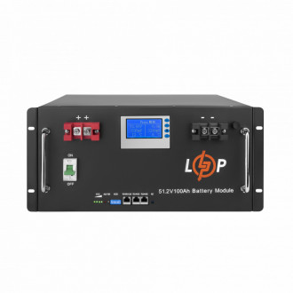 Акумулятор LP LiFePO4 48V - 100 Ah (Smart BMS 100A) з LCD RM-[articul]