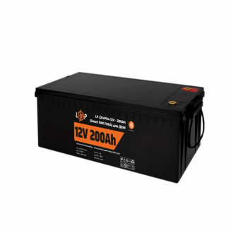 Акумулятор LP LiFePO4 12V - 200 Ah (Smart BMS 100А) з BT пластик для ДБЖ-[articul]