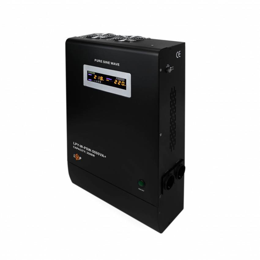 ДБЖ з правильною синусоїдою 48V LPY-W-PSW-5000VA+(3500Вт)10A/20A-LP4148