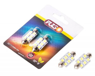 Лампи PULSO/софітні/LED SV8.5/8/T11x36mm/6 SMD-5050/12v/White-[articul]