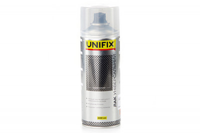 Лак акриловий універсальний Прозорий мат. 400мл UNIFIX-[articul]